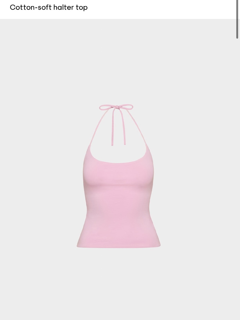 Aritzia original grace contour cotton-soft Halter Top - Pink